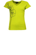 Lime Green Floral T Shirt