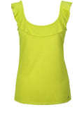 Lime Green Frill Detail Top