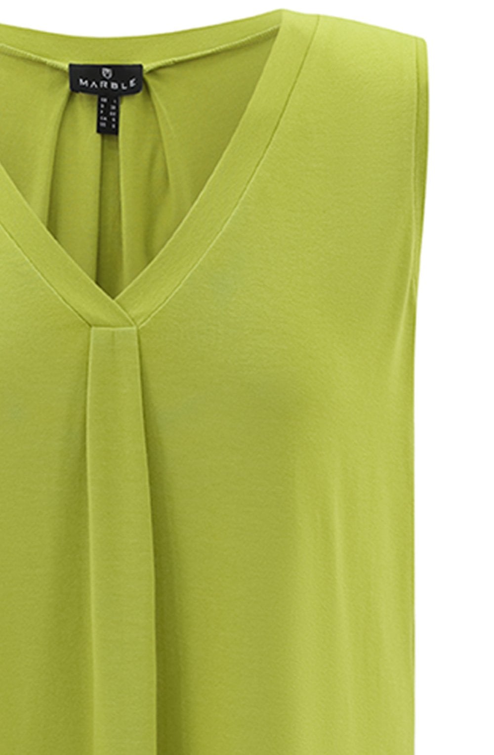 Lime Green Pleated Vest Top