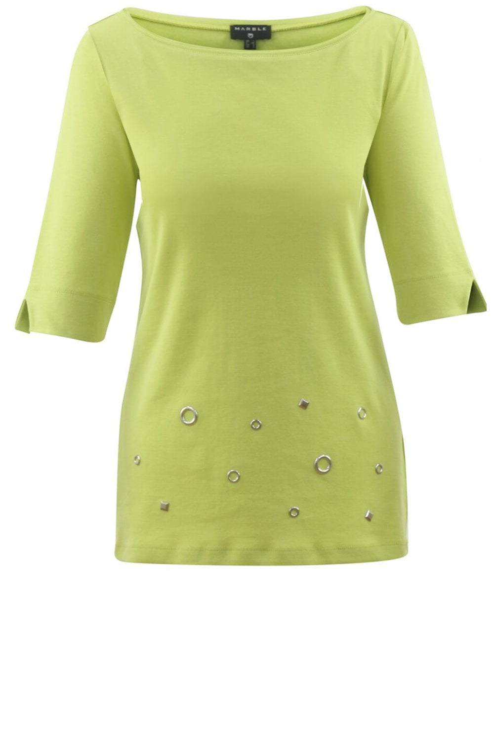 Lime Green Ring Detailed Top