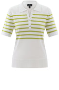 Lime Green Short Sleeved Collared Jumper