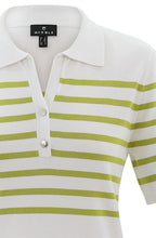 Lime Green Short Sleeved Collared Jumper