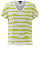 Lime Green Wide Stripe T Shirt