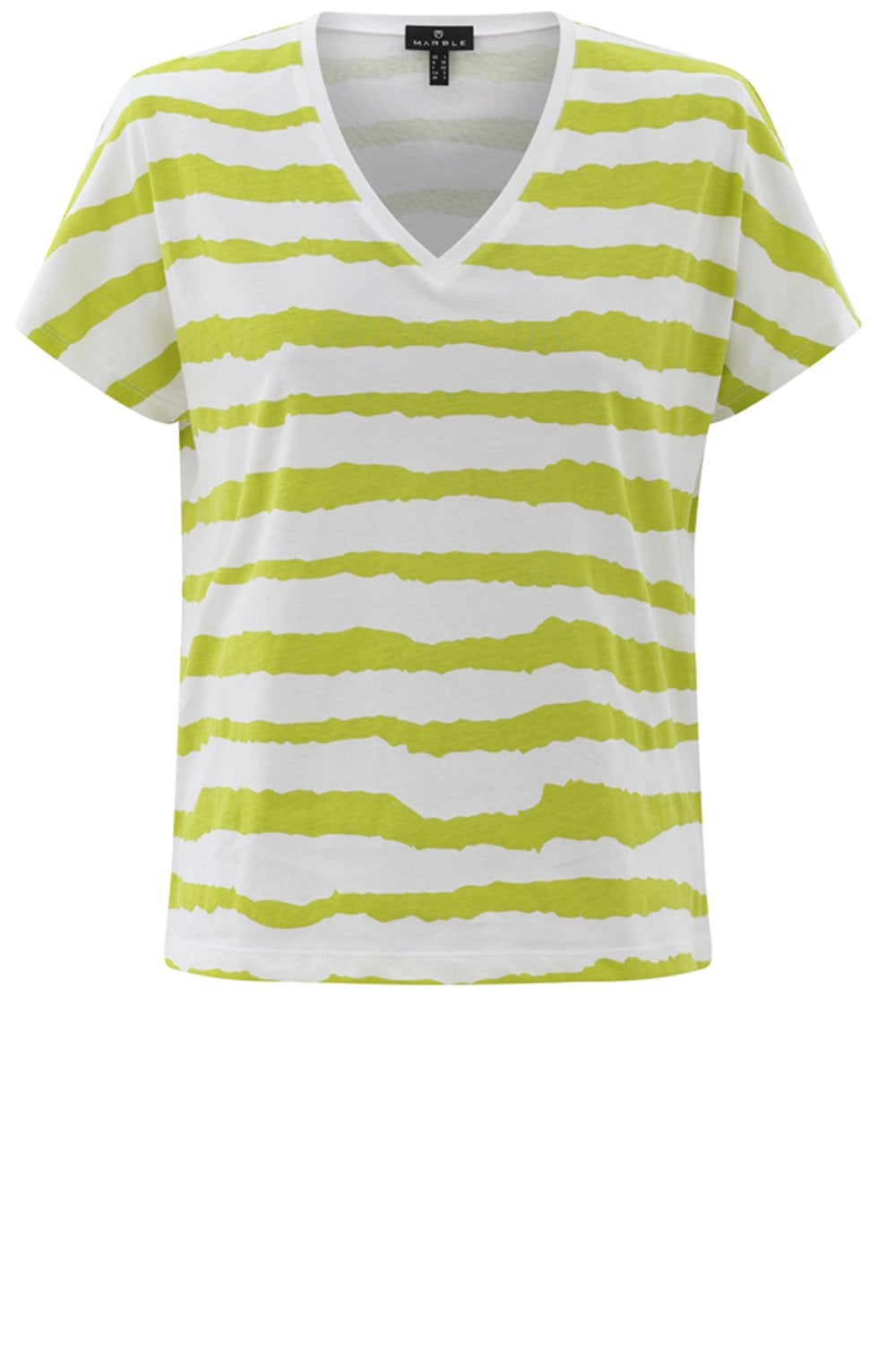Lime Green Wide Stripe T Shirt