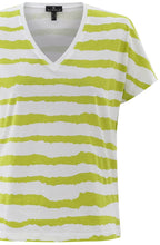 Lime Green Wide Stripe T Shirt