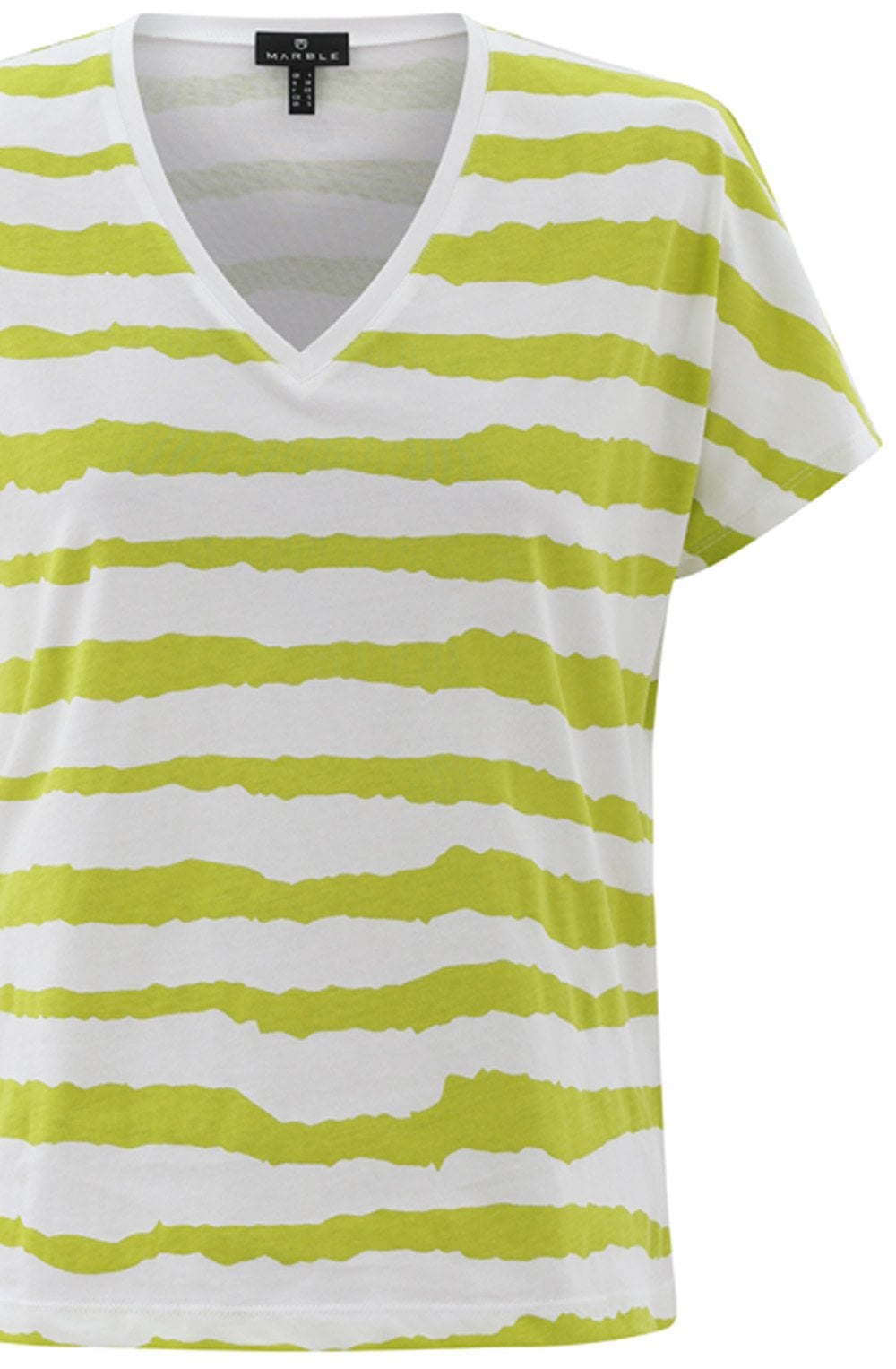 Lime Green Wide Stripe T Shirt