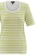 Lime Striped Classic T Shirt
