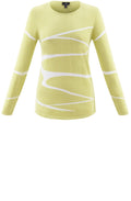 Lime Striped Design Jumper