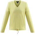 Lime V Neck Jumper