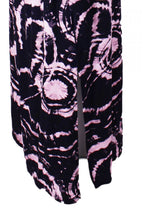 Marble Maxi Navy and Pink Dress
