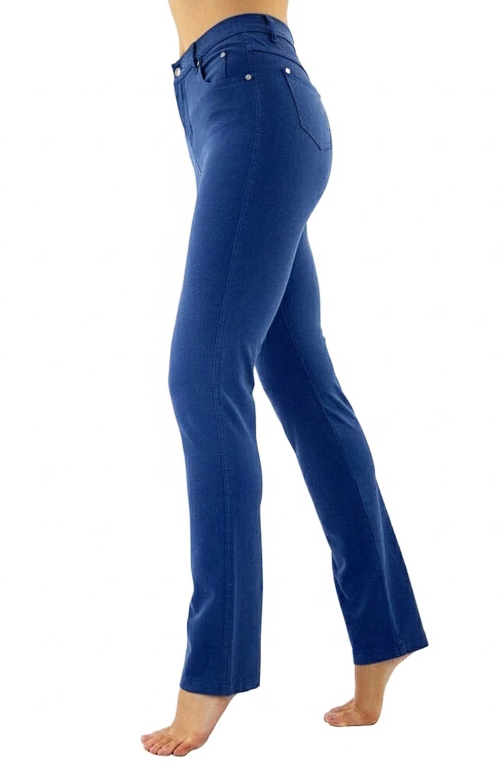 Mid Blue Straight Leg Jeans