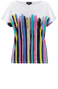 Multi Coloured Abstract Paint Effect T shirt