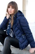 Navy Quilted Coat