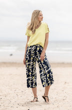 Navy And Green Geometric Culottes