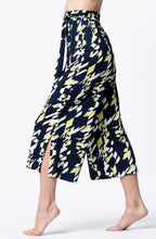 Navy And Green Geometric Culottes