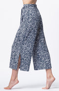 Navy And White Bold Patterned Culottes