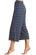 Navy and White Polka Dot Patterned Culottes