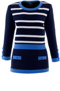 Navy & Blue Striped Jumper