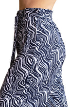 Navy Bold Print Jersey Culottes