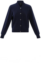Navy Bomber Style Cardigan