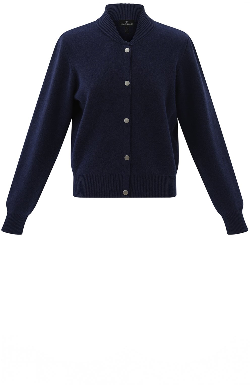 Navy Bomber Style Cardigan