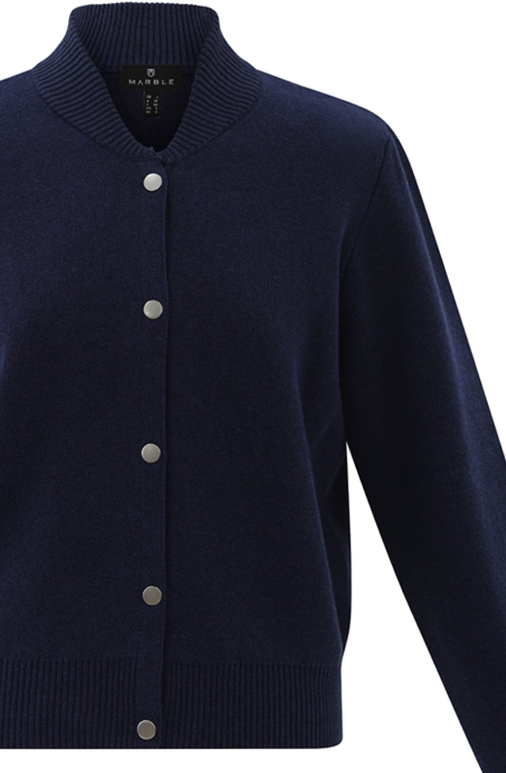 Navy Bomber Style Cardigan