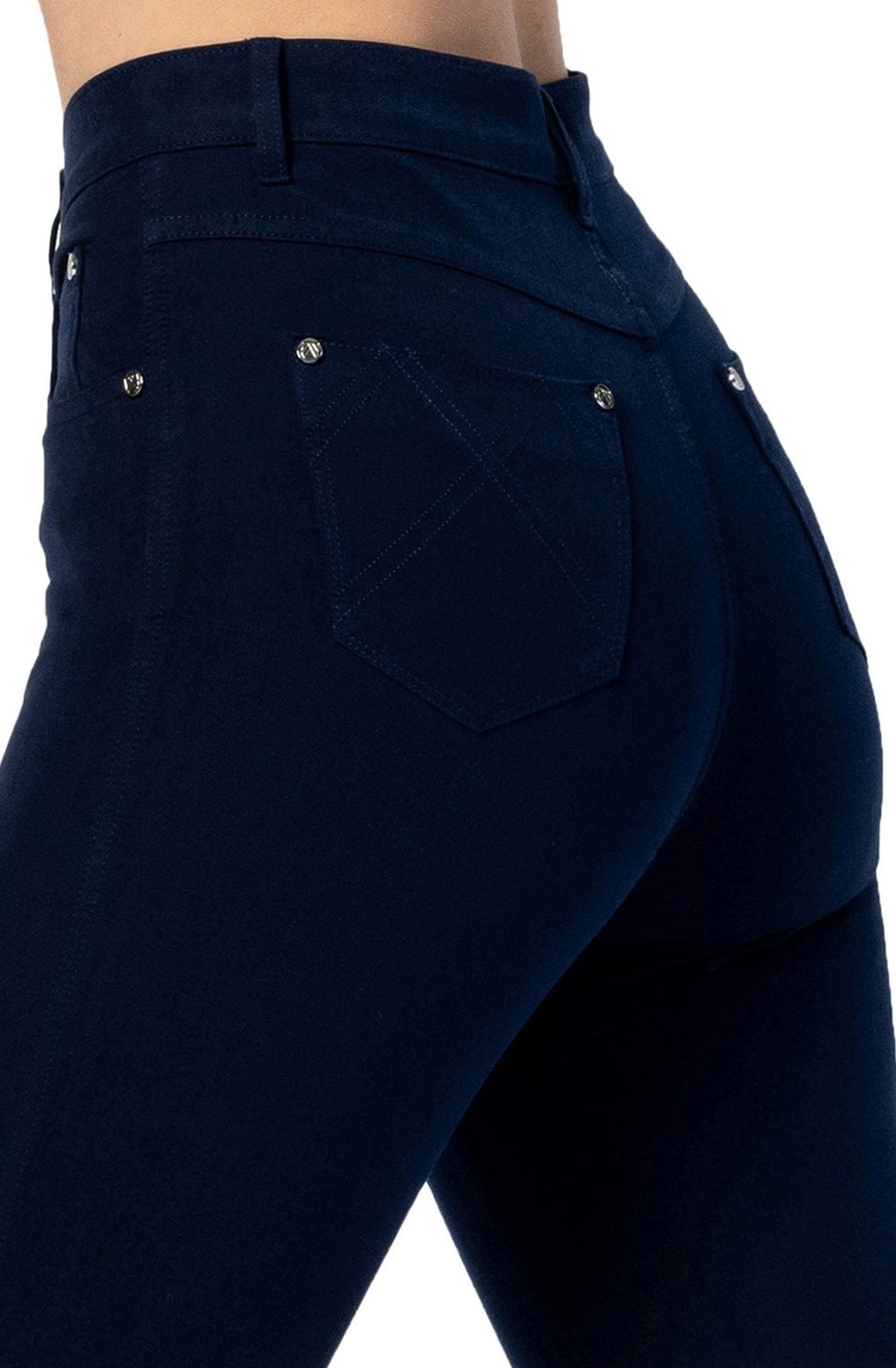 Navy Cropped Jeans