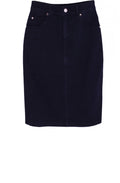 Navy Denim Skirt