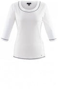 Navy Detailed Top