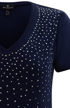 Navy Diamante Sparkle T shirt