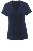 Navy Double Fronted T Shirt