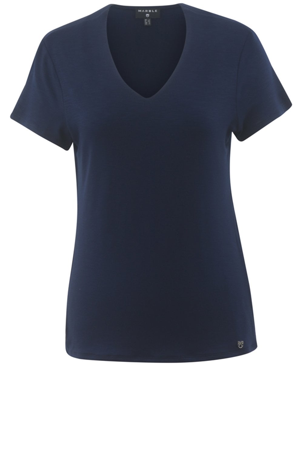 Navy Double Fronted T Shirt