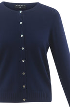 Navy Fine Knit Cardigan