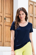 Marble Navy Jersey Tee