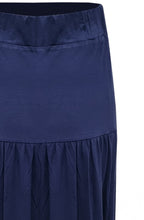 Navy Jersey Tiered Skirt
