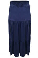 Navy Jersey Tiered Skirt