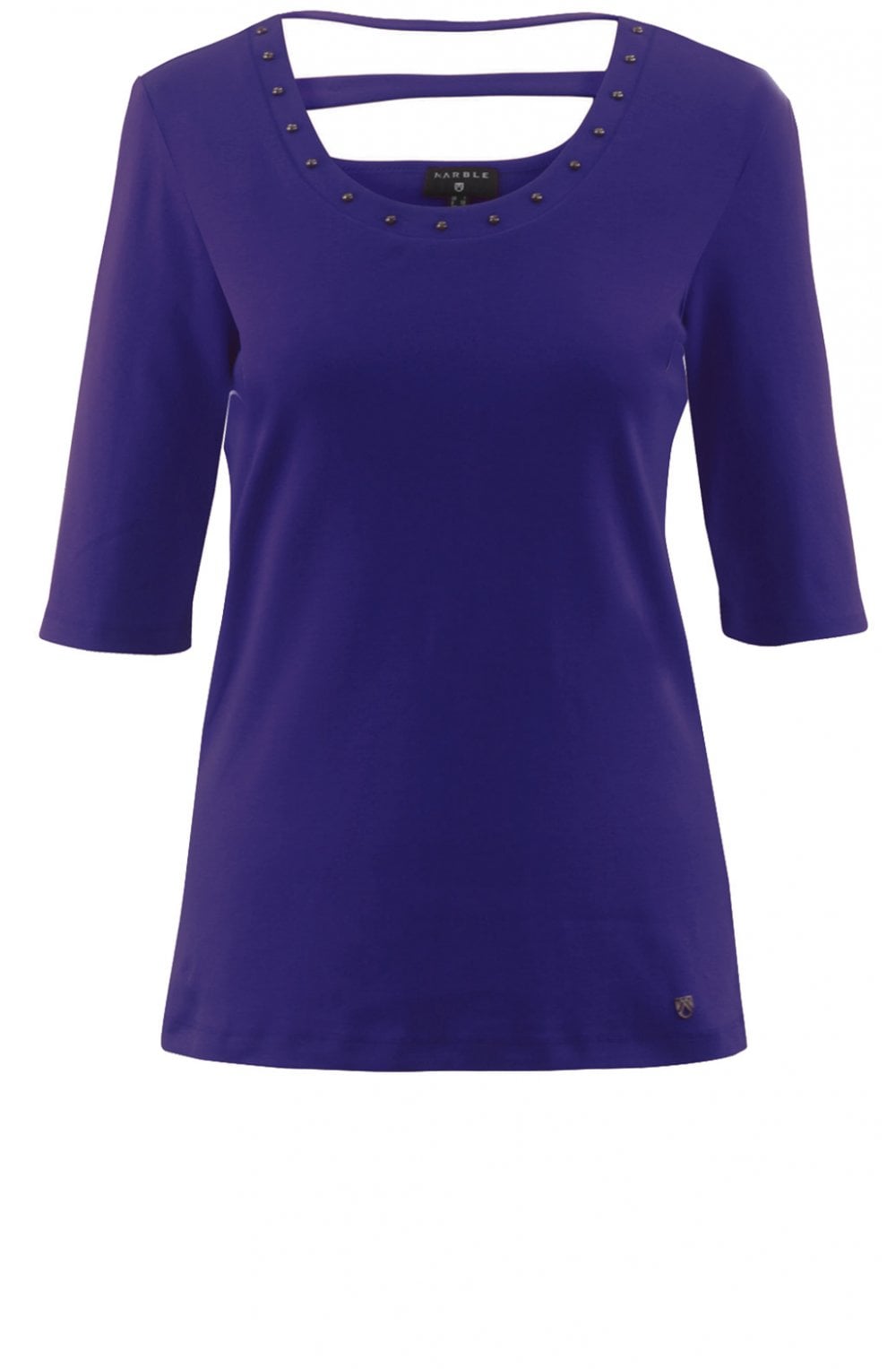 Navy Jersey Top