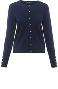 Marble Navy Knit Cardigan