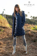 Navy Quilted Coat