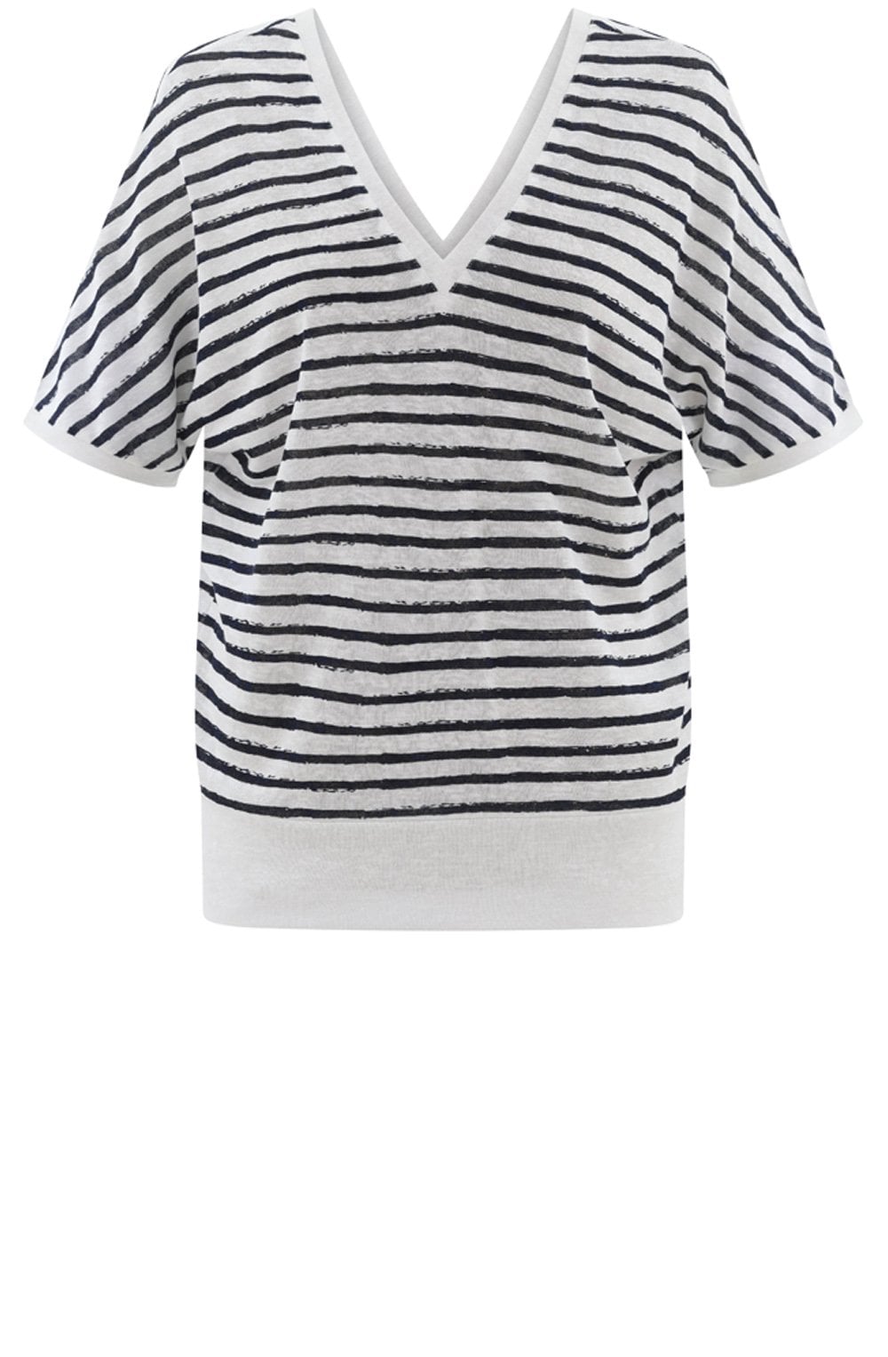Navy Reversible Semi Sheer Top