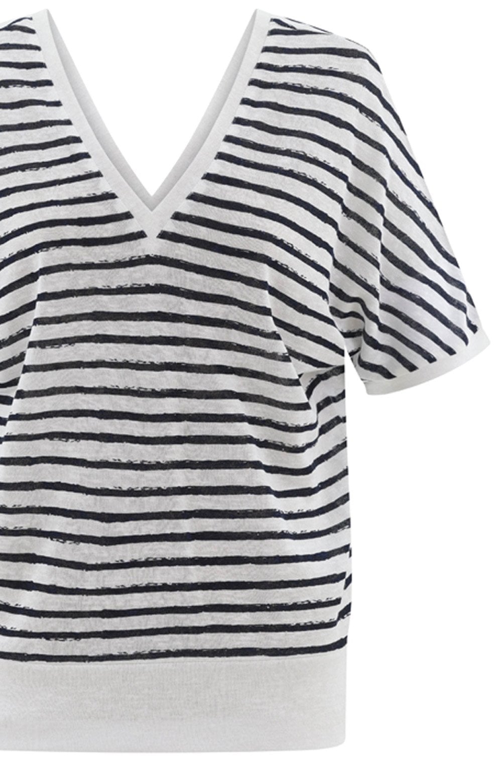Navy Reversible Semi Sheer Top
