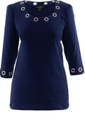 Navy Ring Detailed Top