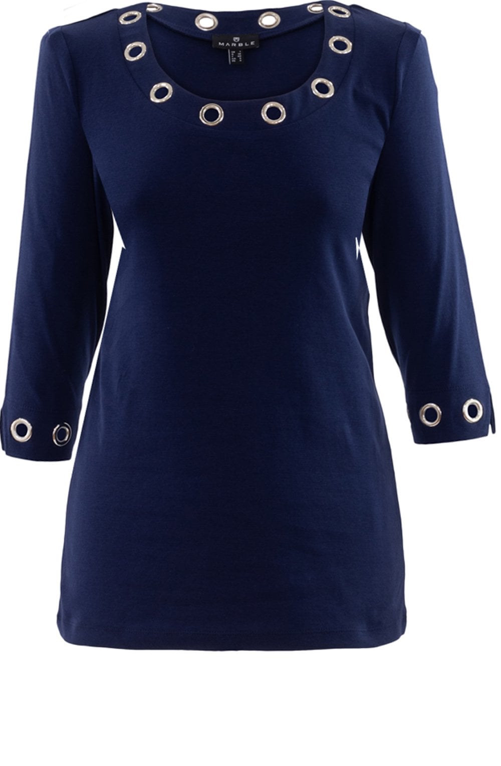 Navy Ring Detailed Top