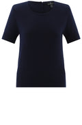 Navy Short Sleeved Jumper