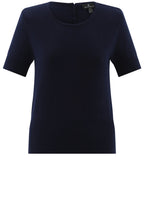 Navy Short Sleeved Jumper