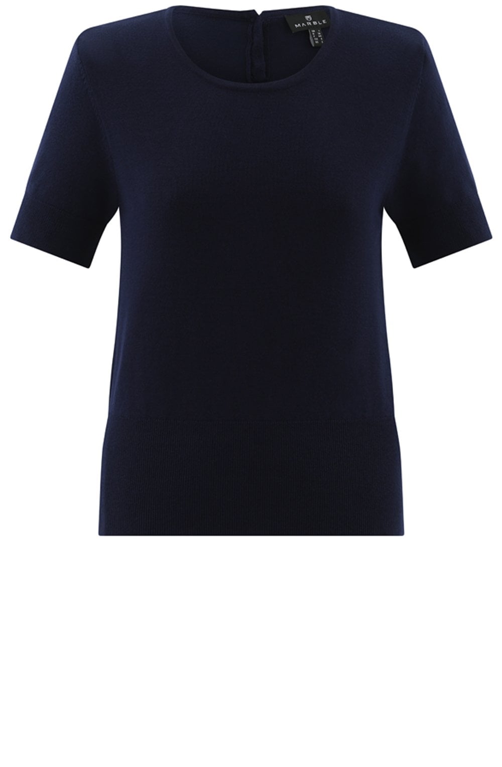 Navy Short Sleeved Jumper