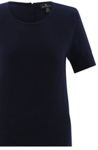 Navy Short Sleeved Jumper