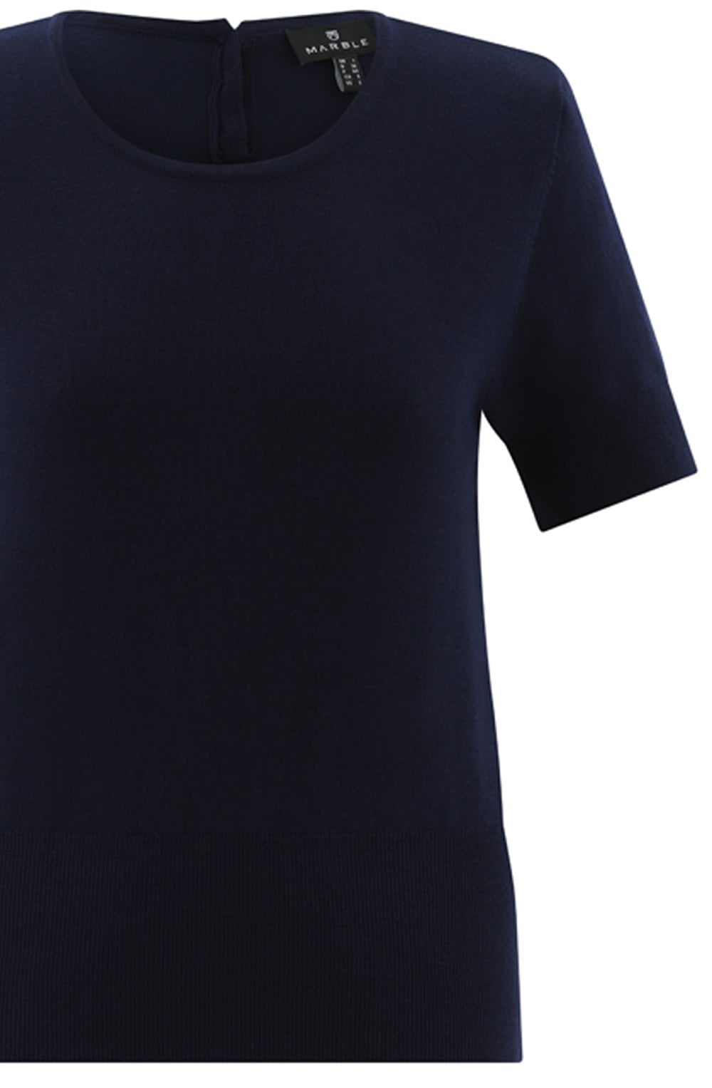 Navy Short Sleeved Jumper