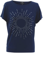 Navy Sparkle Sunshine T Shirt