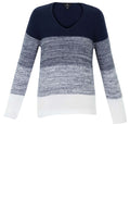 Navy Stripe Panel Jumper